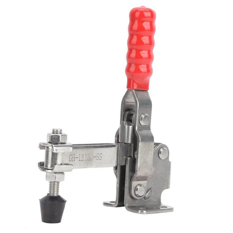 Stainless Steel Toggle Clamp With Fixed Rod For Woodworking And Welding Tasks Quick Toggle Action Rust Resistant 304 Stainless High Clamping Force Durable Hold Down Clamp