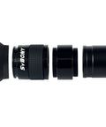 Exploded view of 40mm Plossl Eyepiece for 1.25 inch telescopes, showing metal body, multi-coated optics, and 4-element design