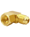 Brass 3/8 Flare Female To Male Swivel 90 Degree Elbow Coupler, 2 Pack, Solid Brass Fittings With 360 Degree Swivel For Flexible Leak Free Water And Air Lines. Brass elbow fitting with female flare and male swivel ends