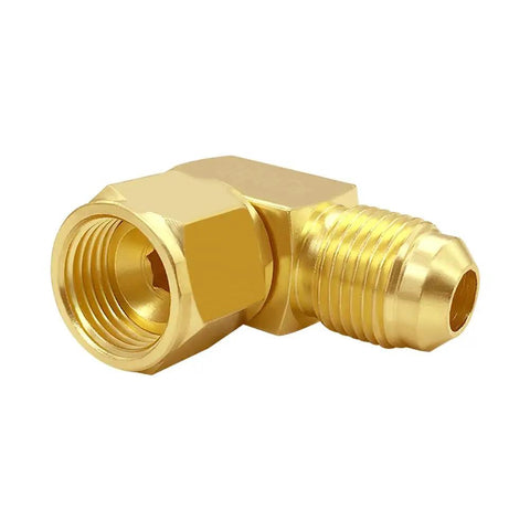 Brass 3/8 Flare Female To Male Swivel 90 Degree Elbow Coupler, 2 Pack, Solid Brass Fittings With 360 Degree Swivel For Flexible Leak Free Water And Air Lines. Brass elbow fitting with female flare and male swivel ends