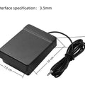 Rock Solid Sustain Pedal With 3.5mm And 6.35mm Interface For Electronic Keyboard Digital Piano And Portable Roll Up Instruments