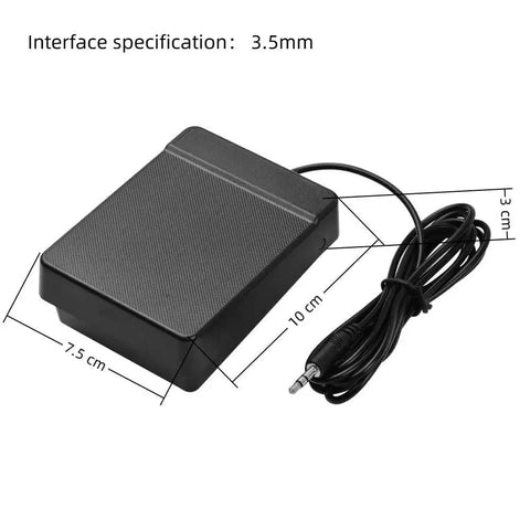 Rock Solid Sustain Pedal With 3.5mm And 6.35mm Interface For Electronic Keyboard Digital Piano And Portable Roll Up Instruments