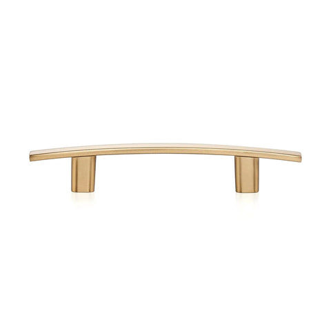 10 Pack Solid 3 Inch Hole Center Curved Bar Cabinet Handles Five And Three Sixteenths Inches Long Black Matte Finish Kitchen Pulls