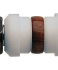 All-In-One Ring Turning Bushing Set for Lathe, 8-Piece Kit with 4 Steel and 4 Non-Stick Bushings, Includes 7mm Pen Mandrel Shaft, close up