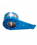 Hella Reliable Unidirectional Roller Clutch Backstop 85MM Bore For Hoists And Conveyors close-up view of blue mechanical backstop unit.