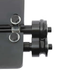 Close-up of Bead Roller For Sheet Metal With 12 Inch Capacity Hand Crank Beading Tool 6 Dies Pro Grade Metal Fabrication Gear