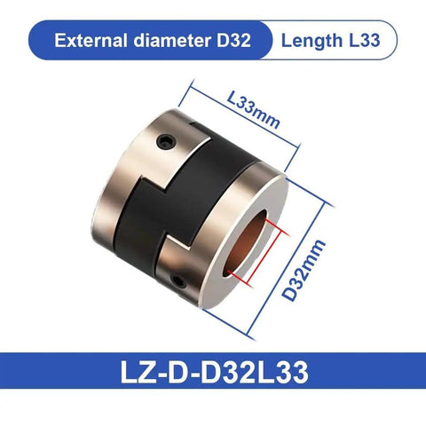 Top Tier Oldham Flexible Shaft Coupler Compatible With 3D Printer And CNC Build Featuring Durable 8mm 10mm And 16mm Sizes For Smooth Operation And Precision Alignment Every Single Time D32 L33mm