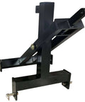3 Point Scissor Lift For Category 1 Tractors - Extend Reach To Raise Lower And Load Hay Bales Into Trucks Trailers Or Barns Without A Front End Loader, black steel frame