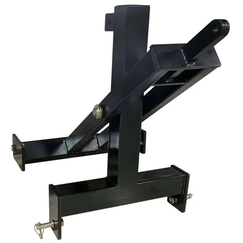 3 Point Scissor Lift For Category 1 Tractors - Extend Reach To Raise Lower And Load Hay Bales Into Trucks Trailers Or Barns Without A Front End Loader, black steel frame