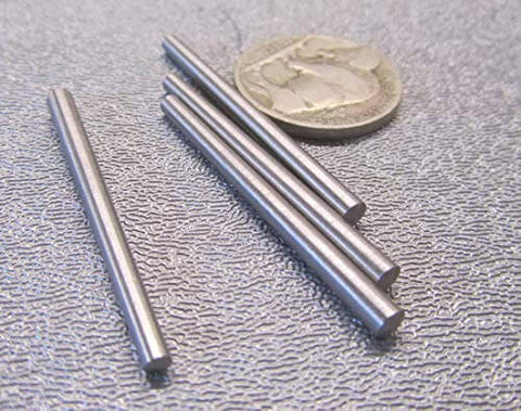 Heavy Duty 18-8 Stainless Steel Taper Pin Set For Precision Machining, 0.125 Inch Large Diameter And 0.094 Inch Small Diameter
