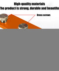 Heavy Duty Aluminum Profile Drill Guide And Extrusion Cutting Jig top view showing brass screws and ergonomic knobs for precision use.