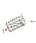 Medium size cage from Ten Pieces Stainless Steel Fishing Bait Cage Feeder Set With S M L Sizes Rust Resistant Cage Traps For Freshwater