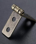 Two Pack Zinc Alloy Cabinet Hinges Four Hole Rectangle Small Hinge 58 By 13 mm For Jewelry Boxes And Furniture Decor