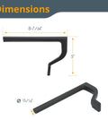 Dimensions of Heavy Duty Four Pack Bench Holdfast Clamps And Eight Pack Workbench Dogs for 3/4 Inch Holes with measurements.