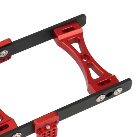 Red metal bracket from WPL RC Car Chassis Frame Upgrade Kit Titanium Beams For B1 B14 B16 B24 C14 C24 B36 D90 D91 MN99s