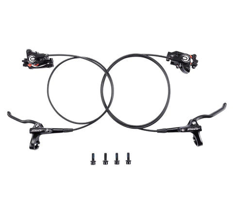 Pro Grade Hydraulic Disc Brake Set For Mountain Bikes Left Front 1000mm Right Rear 1700mm with Aluminum Alloy Calipers