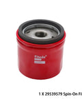 Red spin-on filter for Beefed Up Transmission Filter Kit For 1000 And 2000 Series Autos Fits 2001 2010 Chevy Silverado And GMC Sierra