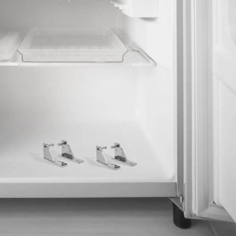 Heavy Duty Cabinet And Refrigerator Door Hinges Stainless Steel Replacement Set inside a refrigerator compartment