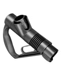 Ergonomic Vacuum Wand Handle Replacement Part With Curved Palm Grip And Standard Buckle Interface, black plastic material
