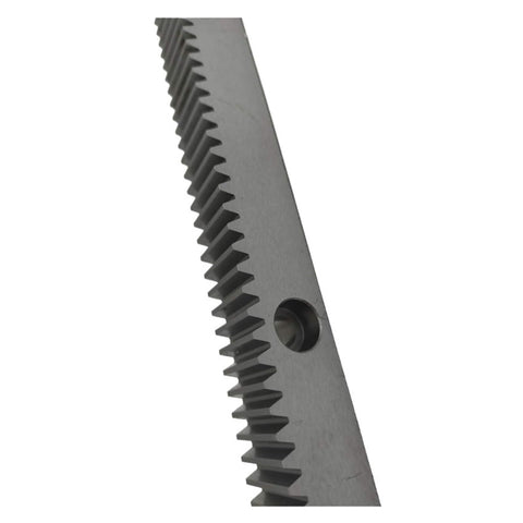 External Gear Rack 500mm With Precision Straight Teeth Drive For V Slot Aluminum Profile, close-up of straight teeth