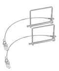 Two Pack Trailer Coupler Pins 1/4 X 4 Inch And 5/16 X 4 Inch With Anti Loss Cable Square Wire Lock Pin For Trailer Hitch Latch Fits Utility Trailer Boat Trailer Lawn Tractor Tow Securely