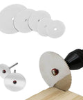 11 Piece Mini HSS Circular Saw Blade Set For Rotary Tools With Mandrel Stainless Steel Cutting Discs