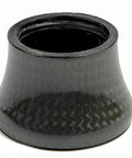 Worlds Lightest Integrated Headset With Conical Carbon Spacer One And One Eighth Inch 30mm Glossy Finish, close-up view.
