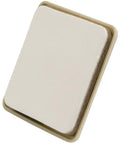 Two And A Half Inch Self Stick Square Furniture Sliders For Carpet And Hard Surfaces Anti Slip Adhesive Moving Pads For Beds Sofas Dressers Set Of Four Beige, showing a single beige slider with adhesive backing