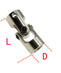Heavy Duty Universal Joint Coupling Shaft Connector For Boat Car And Motor Projects Featuring Versatile Sizes Like 2 To 12mm with steel construction