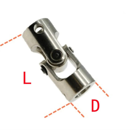 Heavy Duty Universal Joint Coupling Shaft Connector For Boat Car And Motor Projects Featuring Versatile Sizes Like 2 To 12mm with steel construction