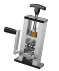 Premium Grade Drill Powered Wire Stripper Machine For Copper Cable With Manual Crank Option showing lightweight aluminum housing and gears.