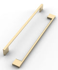 6 Pack 10 Inch Hole Centers Brushed Brass Cabinet Pulls Set For Cabinets And Drawers Zinc Alloy Gold Hardware For Cupboards