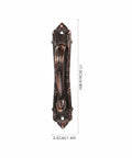 Old School Red Copper Door Handles Set For Wooden Doors And Cabinets, Thickened 138mm Pull Bars, Vintage Style Drawer Hardware