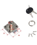 Heavy Duty Cold Rolled Steel Cam Drawer Lock For Cabinets Locks Drawers And Closets Rust Resistant Cylinder Latch 16x21mm with keys and screws