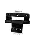 Heavy Duty Aluminum Window Hinge Casement Hardware For Home Decor Accessories Delivers Smooth Operation And Quick Installation In Tight Spaces Built To Last And Great For DIY Projects And Contractors, black aluminum, 3.9 x 1.7 in