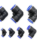 Elbow Push To Connect Fitting One Quarter Inch Pneumatic Air Line 90 Degree Quick Push Lock Adapter Pack Of 10