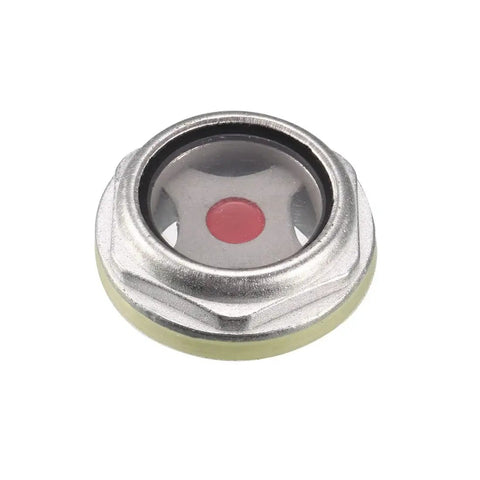 Oil Liquid Level Sight Glass For Air Compressors 27mm Male Thread Metal Fittings With O Ring High Temperature Durable Heavy Duty Gauge