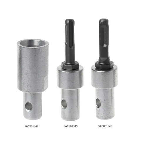 Round Pit Slot Drill Bit Adapter For Electric Drill Converts To Earth Auger Steel Construction Exchangeable 2 Pit System Simple Upgrade