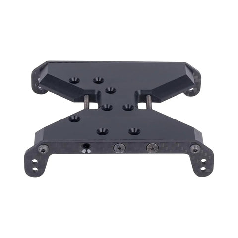 Carbon Fiber And Delrin Chassis Skid Plate And Transmission Plate For One Tenth RC Crawler Capra 1.9 UTB Upgrade Parts