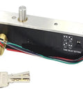Heavy Duty Fail Secure Electronic Drop Bolt Lock 12V 24V DC with key and time delay settings for door access control.