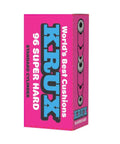 Skateboard Truck Bushings Set Worlds Best Cushions Ultra Hard 96A Standard Cylinder Shape packaging in pink.
