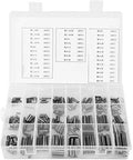 280 Piece Stainless Steel Slotted Spring Pin Kit With Box Pro Grade Dowel Tension Roll Pins In Silver Finish For Garage And Machine Work Handy Everyday Fasteners For DIY Projects