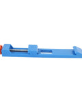 Heavy Duty Circular Saw Base Guide Clamp For 4 To 6 Inch Blades Adjustable Positioning Tool With Knob side view showing adjustable knob.