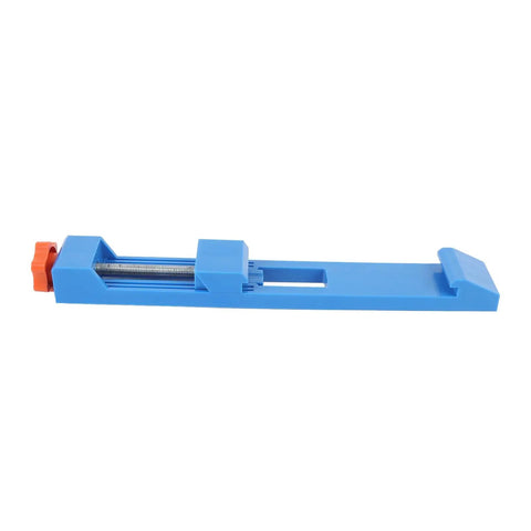 Heavy Duty Circular Saw Base Guide Clamp For 4 To 6 Inch Blades Adjustable Positioning Tool With Knob side view showing adjustable knob.