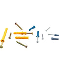 Drywall Anchor And Screw Assortment Kit With Organizer Box 300 Piece Set Self Drilling No Prep Install Premium Yellow Zinc Plated Carbon Steel Rust Resistant Fasteners For Wall Mounts DIY Friendly, mixed anchors and screws