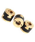 Premium Oldham Coupling For V-Core 3.1 And V-Core4 3D Printer Z Axis, 3-Pack Bi-Material Lead Screw Decoupler, brass and black