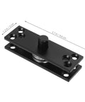 Heavy Duty 360 Degree Hidden Door Pivot Hinge For Concealed Cabinets And Bookcases, Stainless Steel shown uninstalled