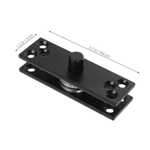 Heavy Duty 360 Degree Hidden Door Pivot Hinge For Concealed Cabinets And Bookcases, Stainless Steel shown uninstalled