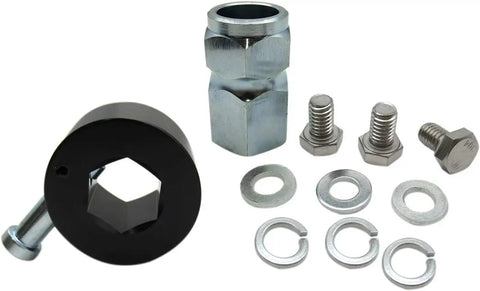 Badass Quick Release Steering Wheel Hub Adapter Kit Three Quarter Inch Shaft Size Blue Oxidized Aluminum Alloy racing hardware components