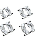 Four heavy duty bearing splitter and separator tools for auto maintenance, showing pro angled edges for easy leverage, 4 inch size